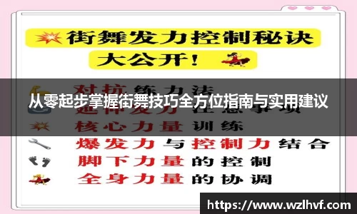 从零起步掌握街舞技巧全方位指南与实用建议