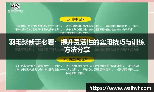 羽毛球新手必看：提升灵活性的实用技巧与训练方法分享