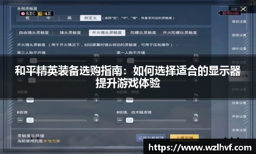 和平精英装备选购指南：如何选择适合的显示器提升游戏体验
